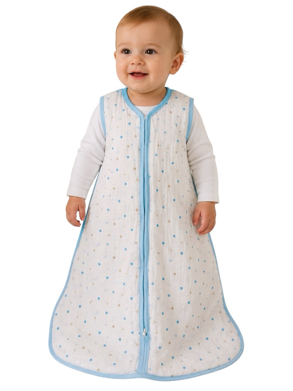 Aden + Anais Baby Sleep Sack
Medium 6-12M Muslin Polka Dot
Wearable Blanket